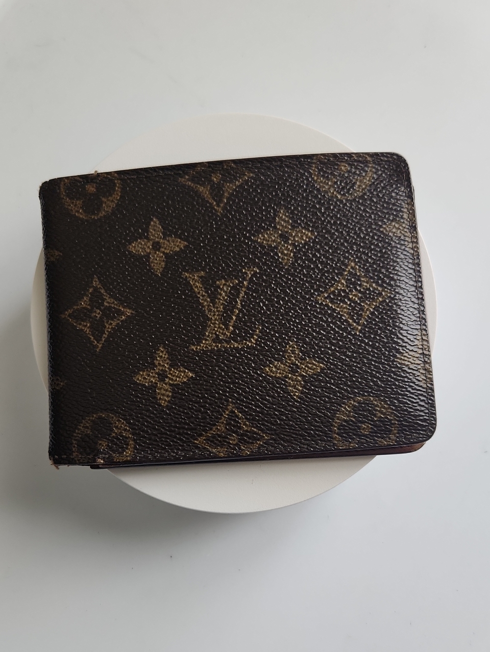 Louis Vuitton Monogram Canvas Bifold Wallet - Dark Brown & Tan